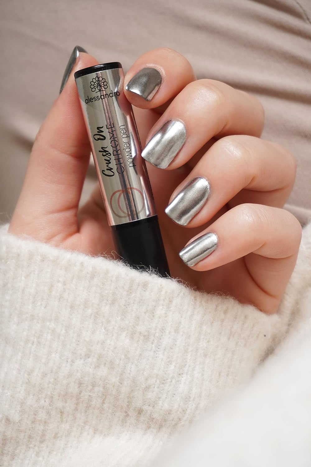 Set alessandro Striplac Peel ou Soak Silver Crush On Chrome – Des ongles parfaits en 15 minutes