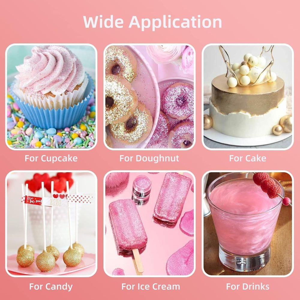 DecoRom, paillettes comestibles, poudre, 10 grammes Glitter Naty Shop