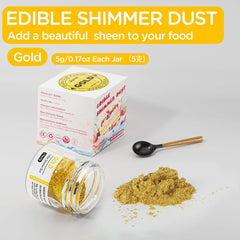 Paillettes comestibles, diverses nuances, 5 grammes Naty Shop