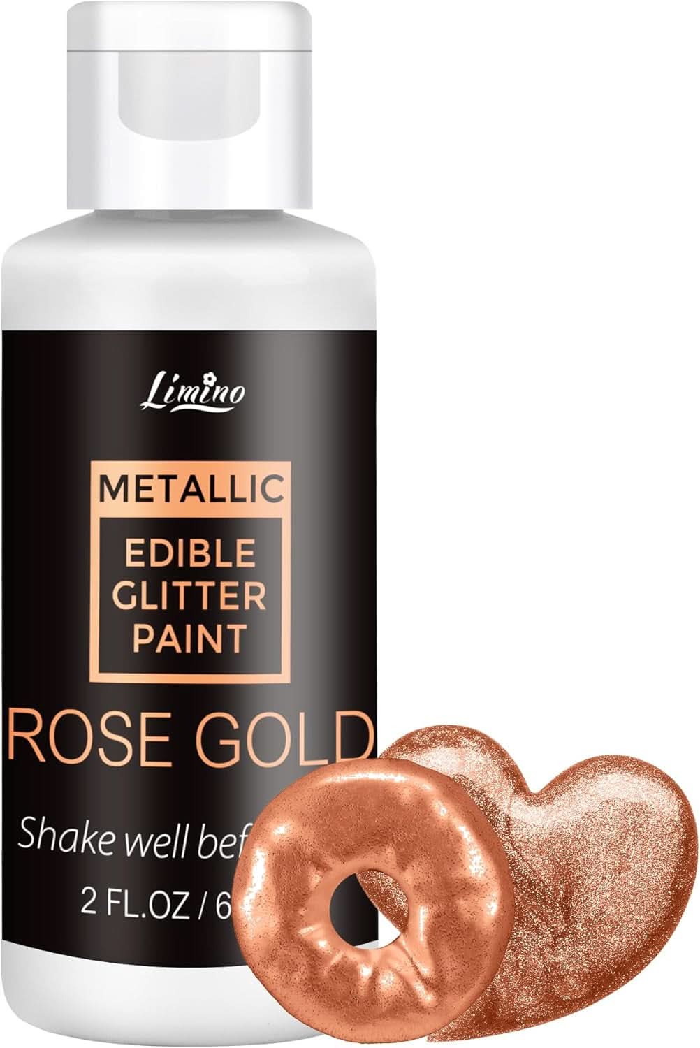 Paillettes alimentaires liquides, 60 ml Naty Shop Roségold
