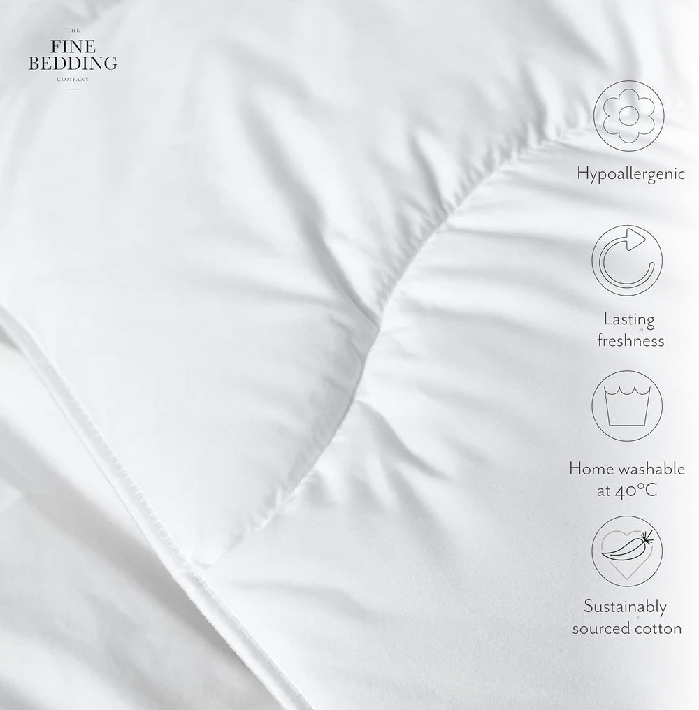 Couette Défense Allergie 4,5 Tog, fabriquée à partir de matériaux recyclés, anti-allergique et hypoallergénique, lit Super King Size Couettes et couettes Naty Shop