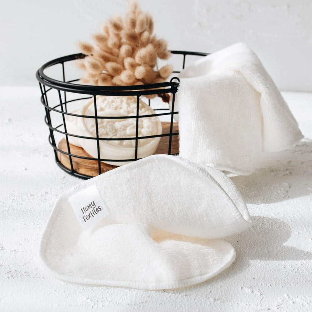 Lot de 25 gants de toilette bébé en bambou Mère et Enfant Naty Shop