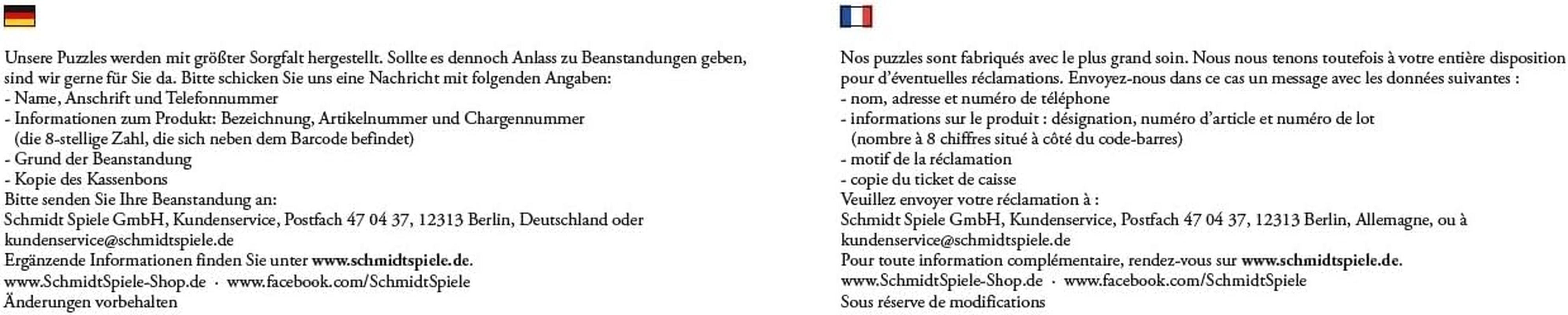 Schmidt Spiele 58344 À la table du puzzle, puzzle 1000 pièces Puzzle Naty Shop