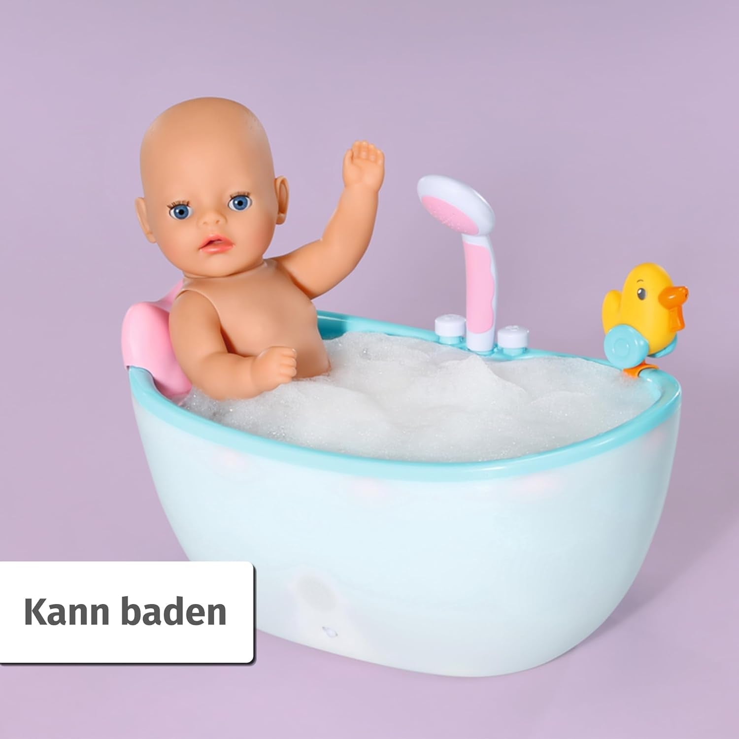 BABY Born Lena (Little Baby Girl) 36Cm, păpușă cu 7 funcții pentru copii de la 1 an, funcționează fără baterie, păpușă mare de 36 cm Papusi Naty Shop