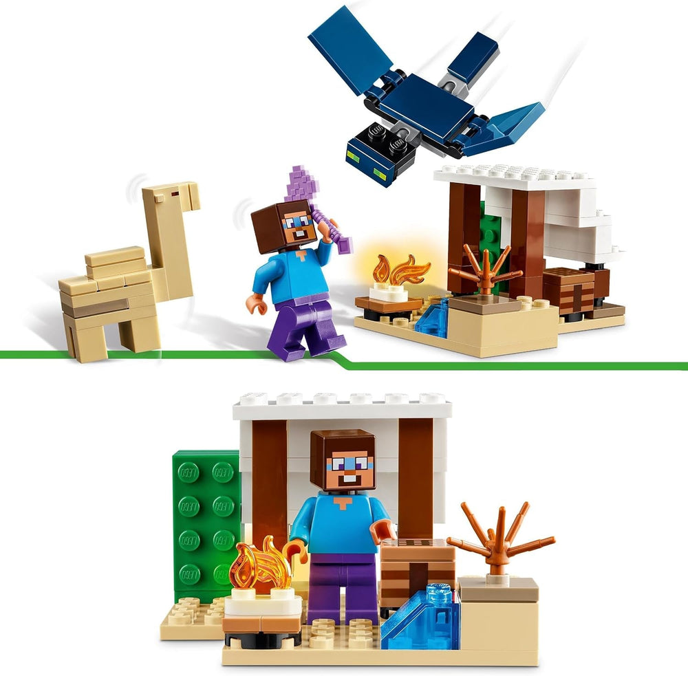 LEGO Minecraft Steve's Desert Expedition, jeu vidéo pour garçons et filles, biome avec Steve, maison, figurines et jouet Camel, cadeau de joueur pour les enfants à partir de 6 ans 21251 Jeux de construction Besuche den LEGO-Store