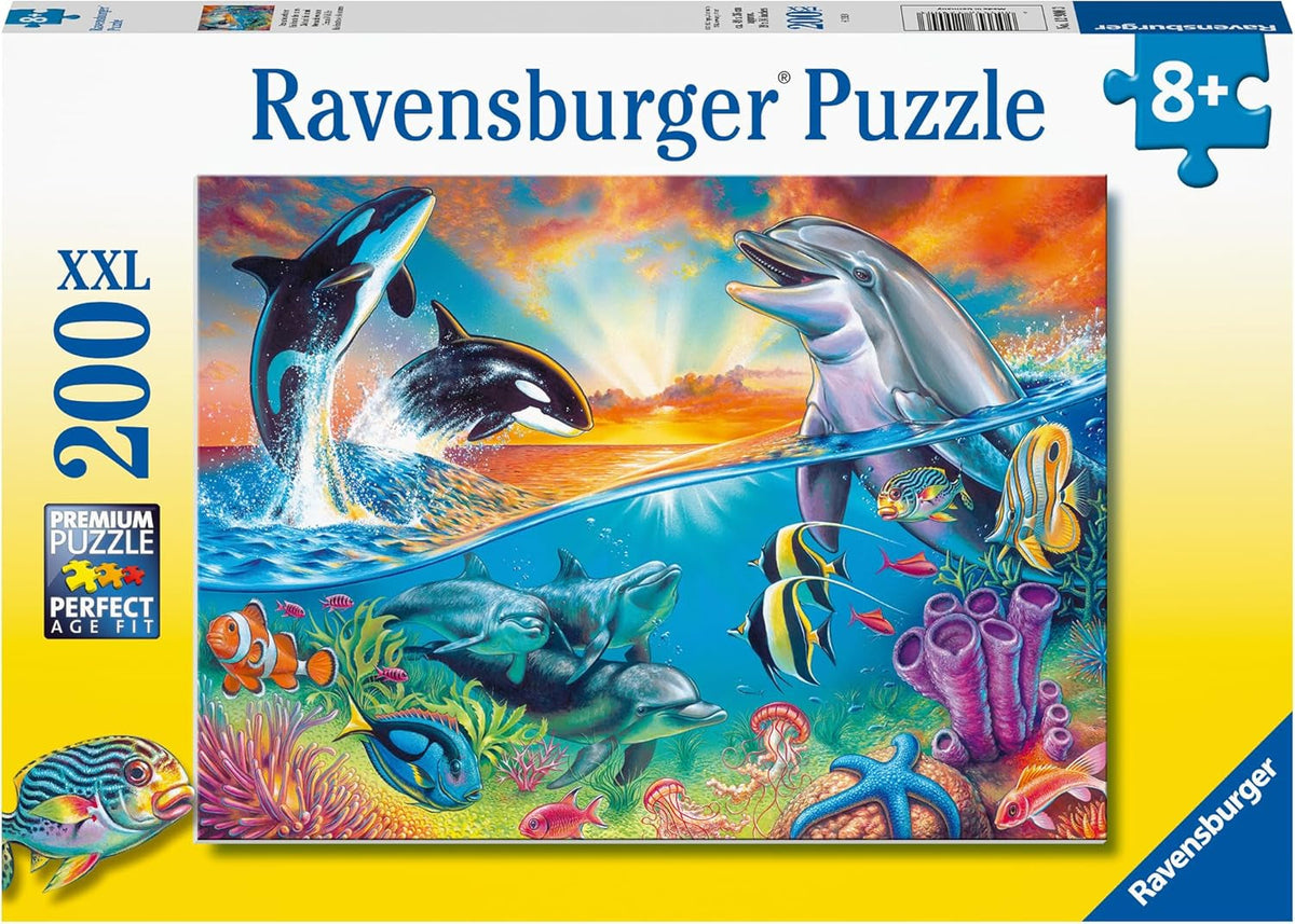 Puzzle enfant Ravensburger - 12900 Habitants de l'océan - Puzzle sous-marin pour enfants à partir de 8 ans avec 200 pièces au format XXL Puzzle Naty Shop Titre par défaut