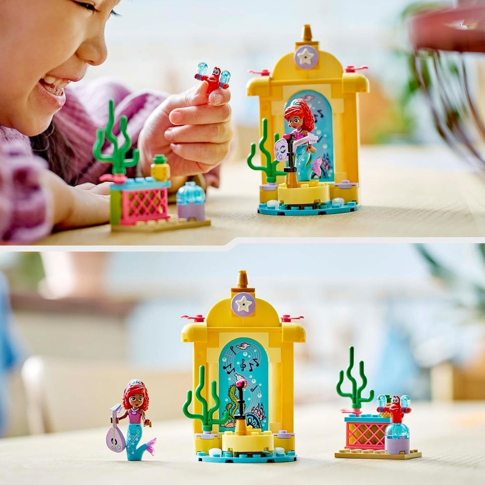 LEGO Ç€ Jouet de construction sur scène musicale de la princesse Disney Arielle pour enfants avec 2 figurines, idée cadeau pour filles et garçons à partir de 4 ans et fans de séries télévisées, jouet pour enfants 43235 Jeux de construction Beuche den LEGO-Store