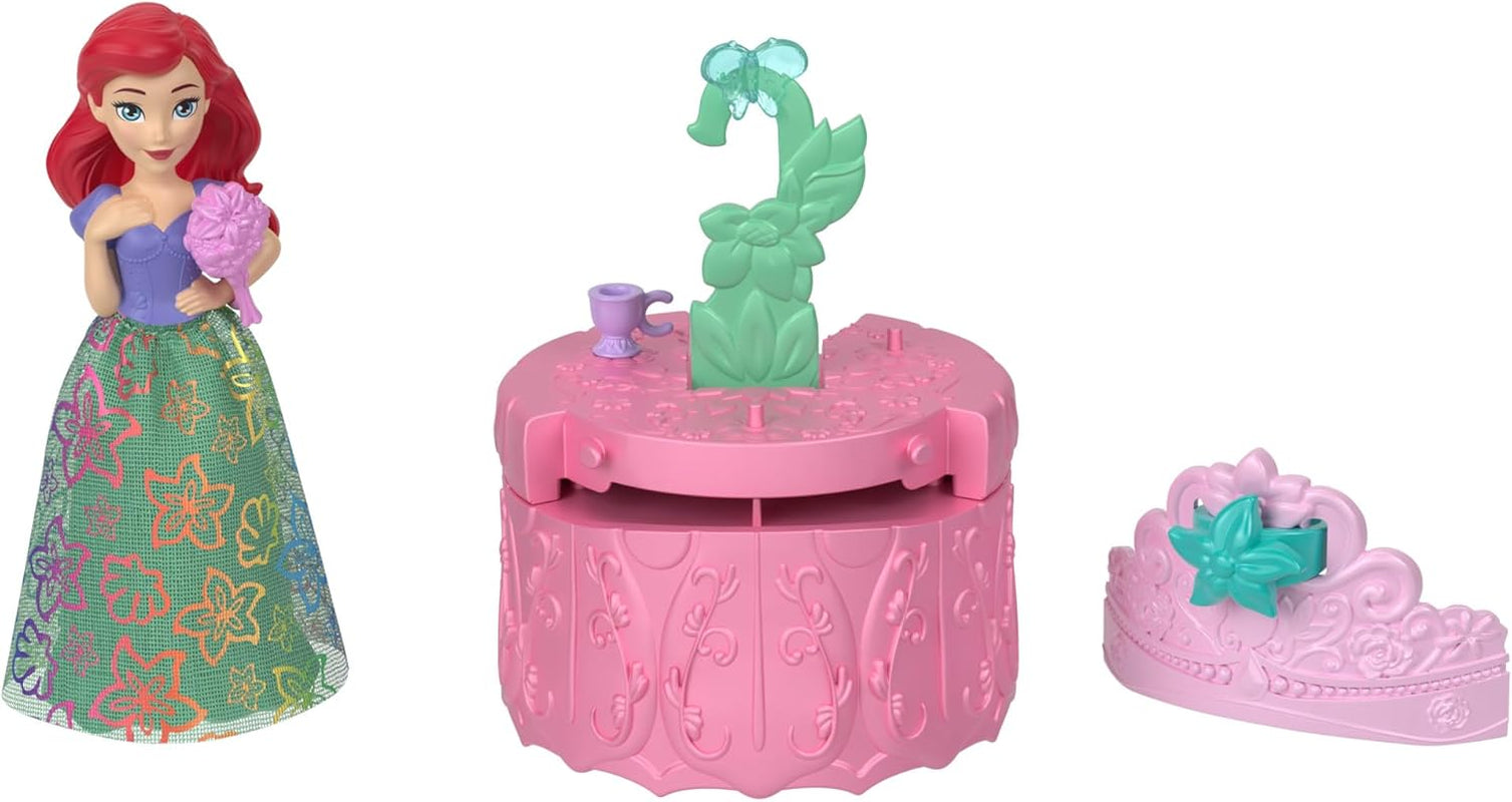 Mattel Disney Princess Royal Color Reveal Petite poupée avec 6 surprises, y compris une bague parfumée et 4 accessoires (les poupées peuvent varier), série Garden Party HRN63