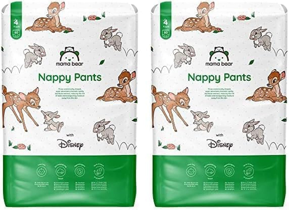 Marque Amazon : Mama Bear Disney Taille 6 (15+ kg) - Pack mensuel, Blanc, 120 pièces (2 paquets de 60)