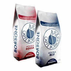 CAFFÈ BORBONE Mélange de grains de café ROUGE et BLEU 500g x 2