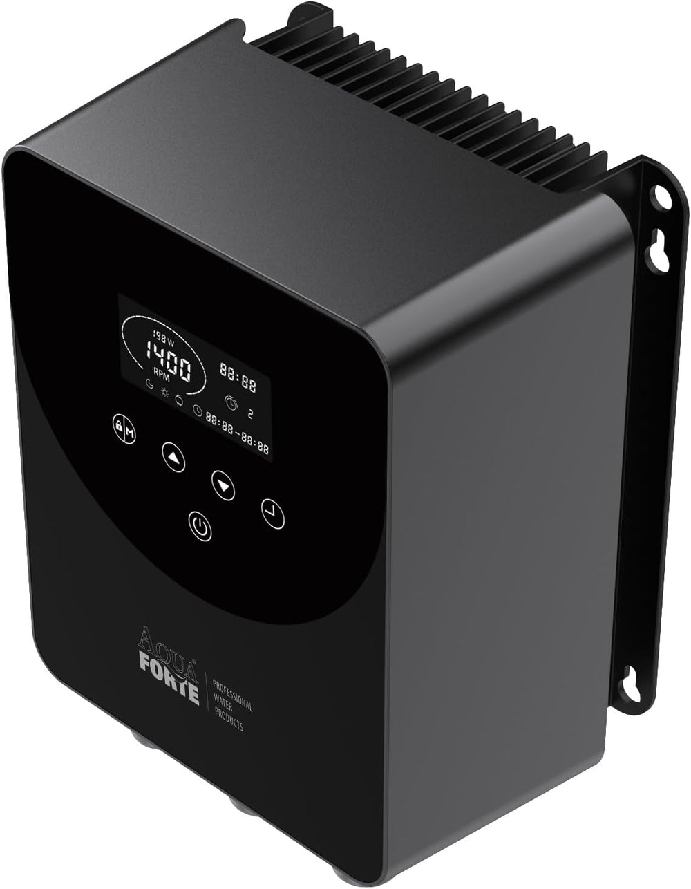 AquaForte - Vario+ Invertor de frecvență II pentru pompe de piscină cu ecran tactil, control al vitezei pentru pompe monofazate 220-240V, economisește energie și reduce zgomotul cu 25%, include temporizator