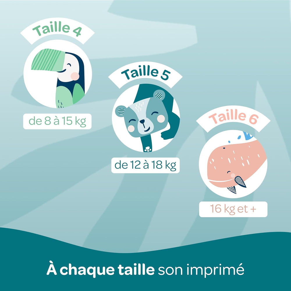 BIOLANE - Couches courtes - Taille 5 (12-18 kg) - étanchéité 12 heures - pack 1 mois - 120 couches - écologique