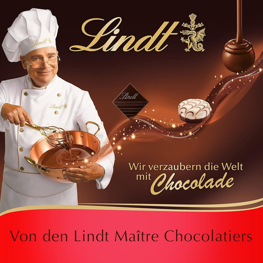 Lindt 15 Inimioare din Ciocolata, 300 grame Bomboane de Ciocolata Naty Shop