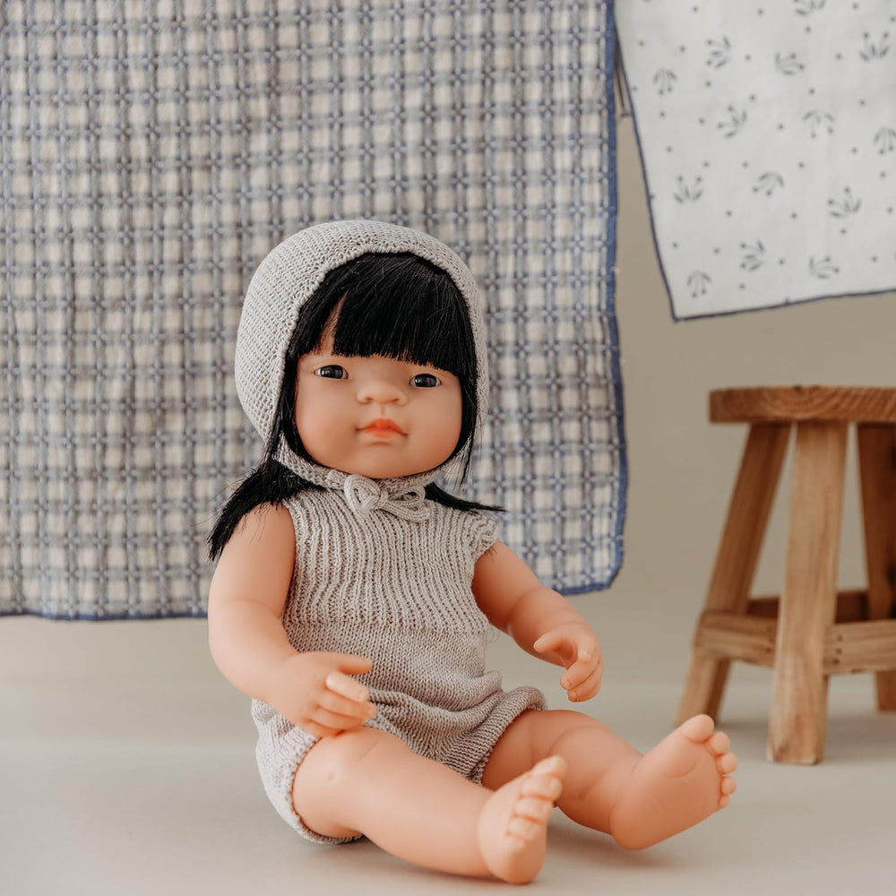 Miniland Babypuppe asiatique filles 38cm-31056, Zufällig