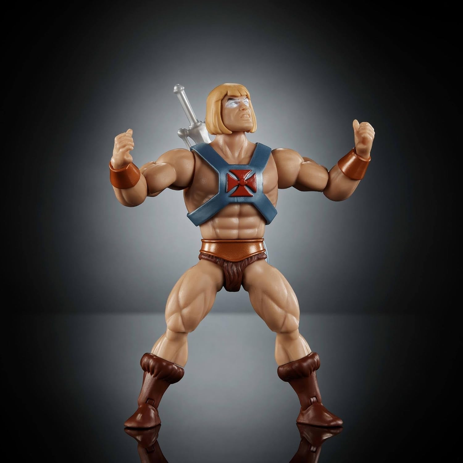 Figurine d'action Masters of the Universe Origins Faker de la collection de dessins animés, environ 14 cm de haut, réplique de He-Man de la série télévisée des années 1980, design détaillé et 16 points de mouvement, JBM82 Action figures Naty Shop