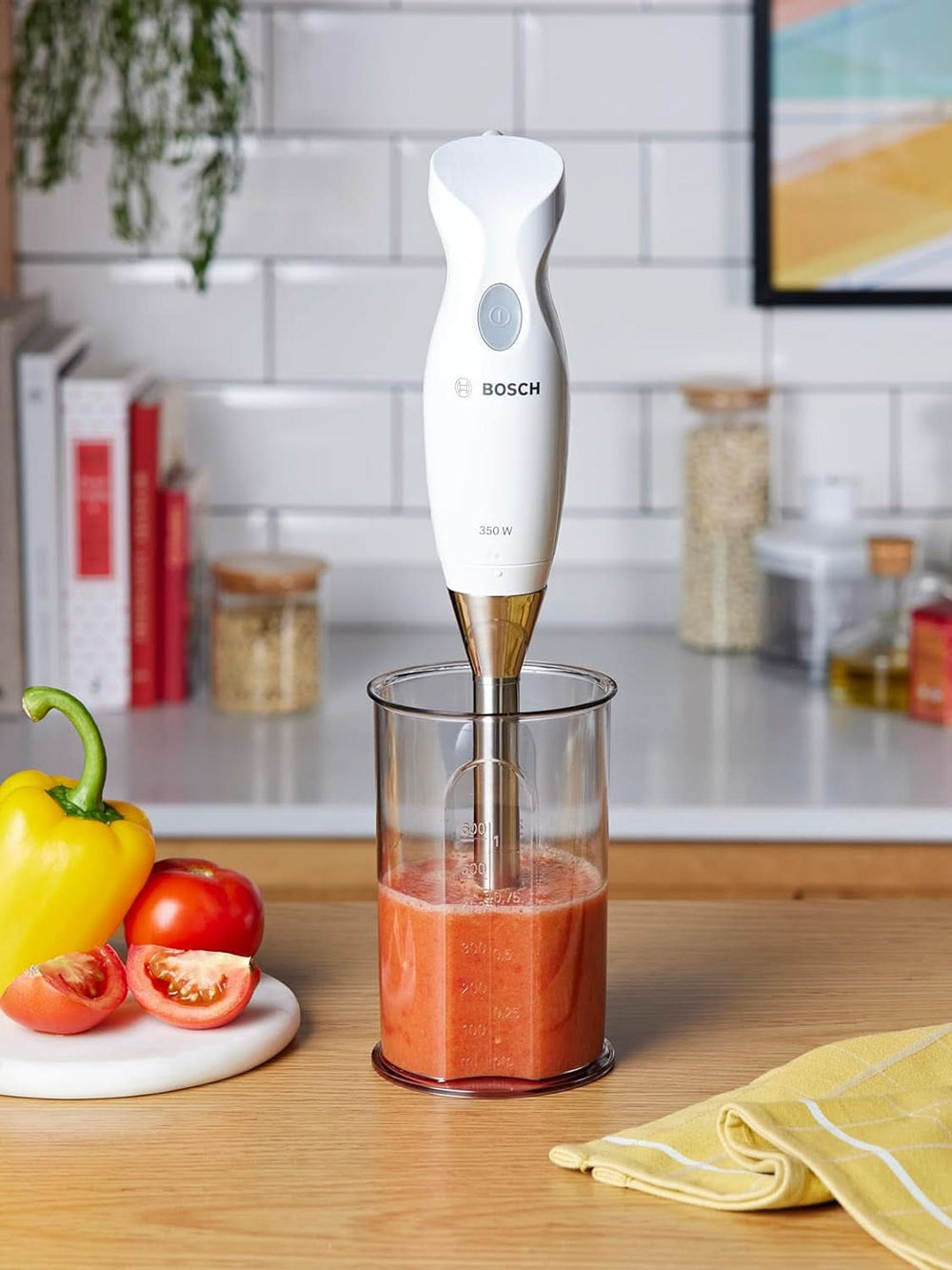 Haushaltsgeräte MSM6B500 Batteur sur socle, 350 W, Argent/Blanc Cuisine Naty Shop