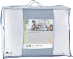 Couette chaude Badenia Trendline Eco avec 90% duvet et 10% plumes classe I, 135 X 200 cm, blanche, certifiée Oeko-Tex, produite selon la norme de qualité allemande Couettes et couettes Naty Shop