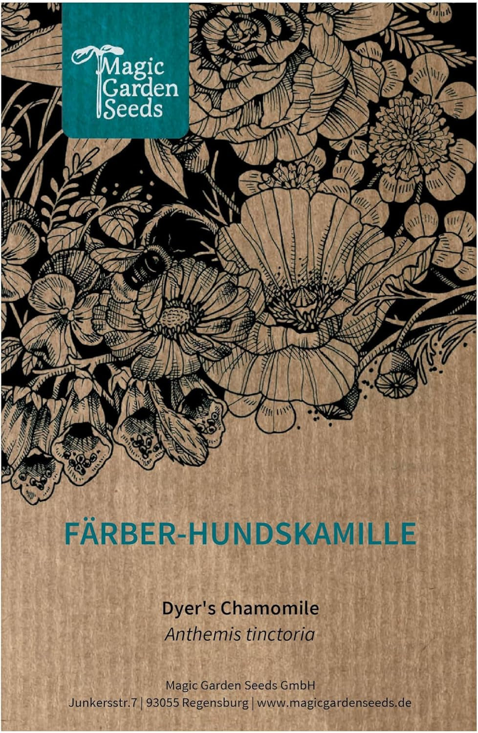 Camomille de teinture (Anthemis tinctoria) - environ 800 graines de la plante tinctoriale traditionnelle et de la fleur sauvage vivace