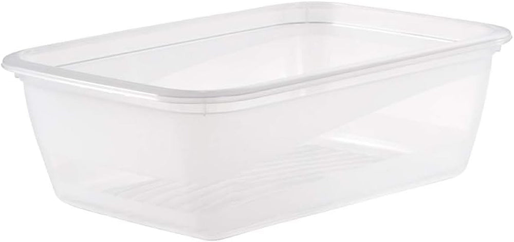 Kekeeper lot de 3 bocaux alimentaires, 3 x 1,25 l, 20,5 x 15,5 x 6,5 cm, Fredo Fresh, bleu transparent Boîtes de conservation alimentaire Naty Shop