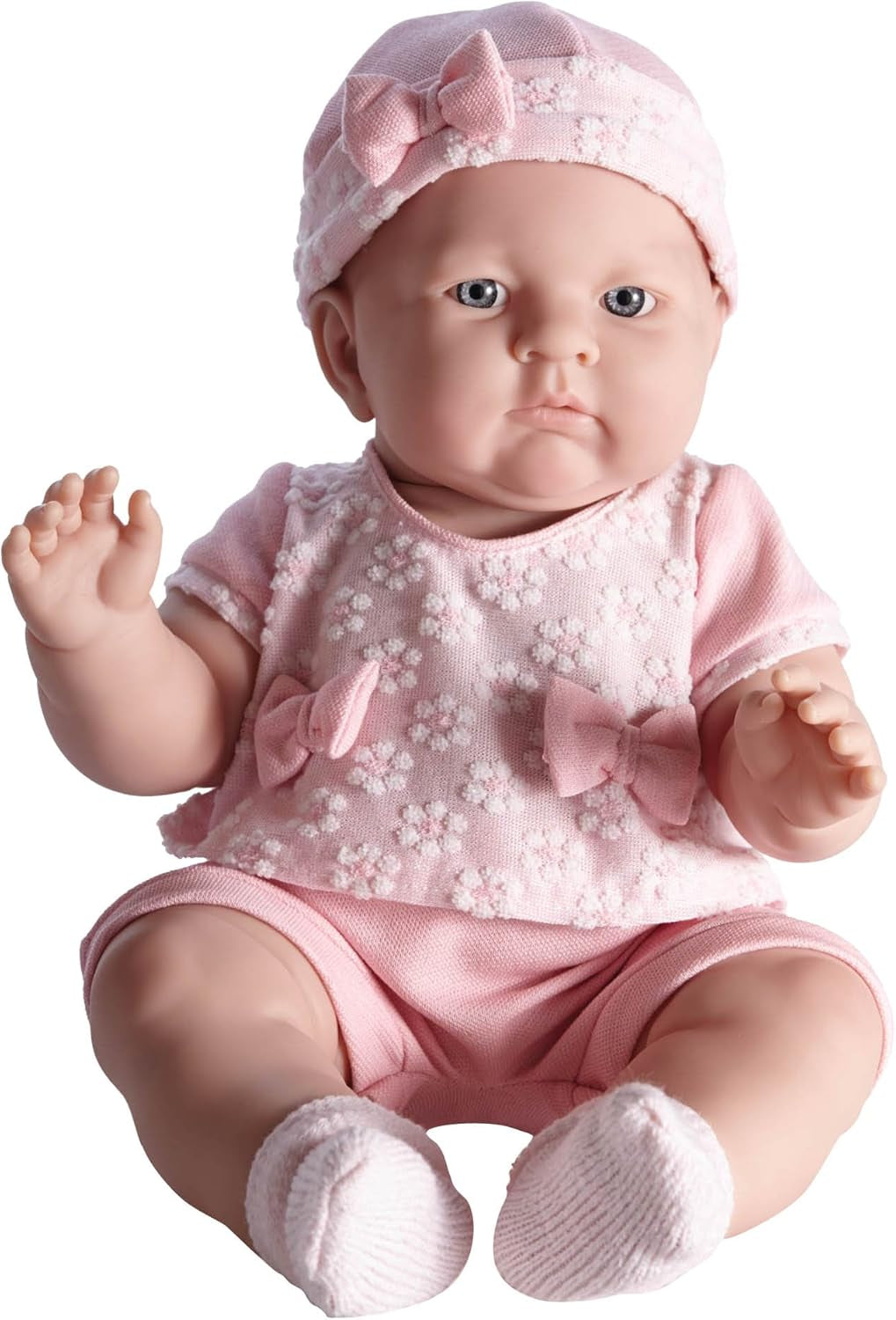 JC Toys Atributo no aplicable al producto Lily In Pretty Realistic Doll Babypuppe, Hellrosa, 45,7 cm