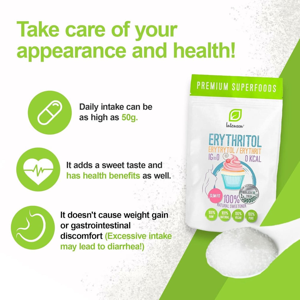 Érythritol - Alternative naturelle au sucre, 2 Kg Édulcorants Naty Shop