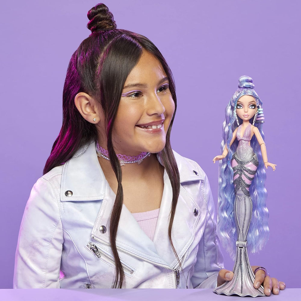 Mermaze Mermaidz - ORRA - Meerjungfrauen Puppe mit Farbwechsel-Funktion und Buntem Haar - Inkl. Glitzer-Haargel und Accessoires zum Stylen und Frisieren - Zum Sammeln - Für Kinder ab 4 Jahren