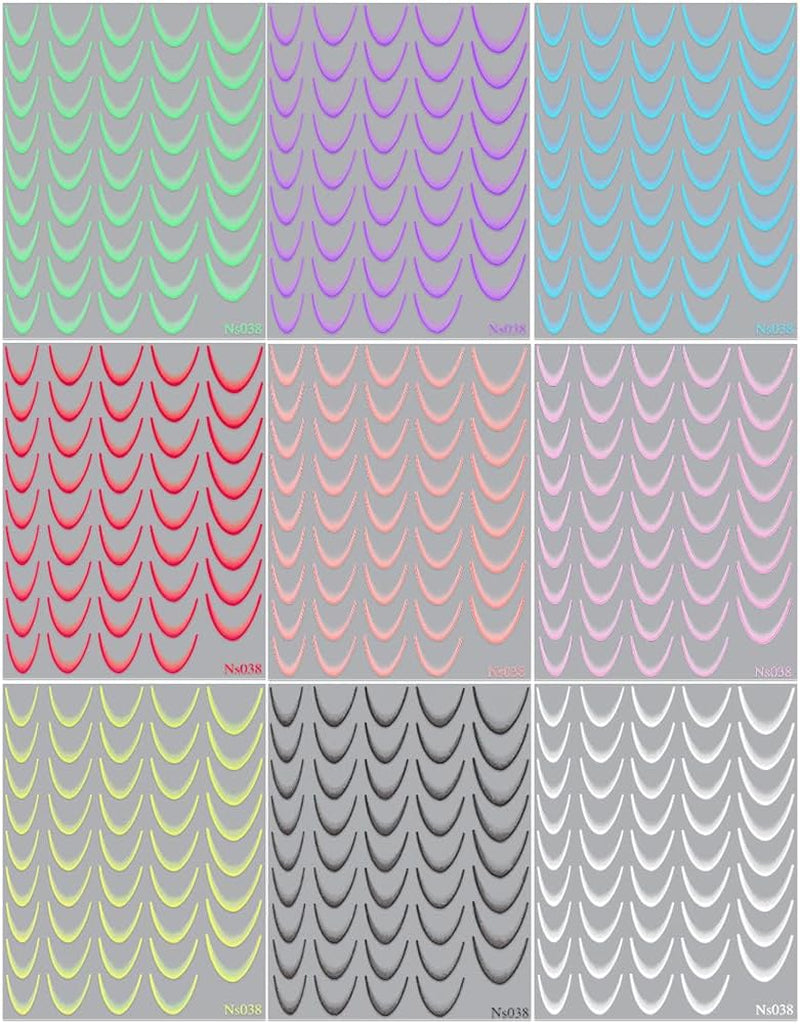 9 couleurs autocollants pour ongles français autocollants pour ongles français auto-adhésif feuille d'ongle ongles français autocollants dégradés pointe française autocollants pour ongles nail art autocollants de conception d'ongle accessoires pour ongles