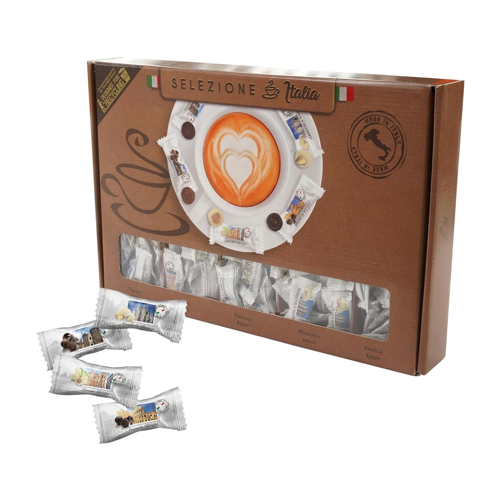 HELLMA Italian Selection - 200 buc. dulciuri italiene ambalate individual, ideal pentru hotel sau pensiune Bomboane de Ciocolata Naty Shop