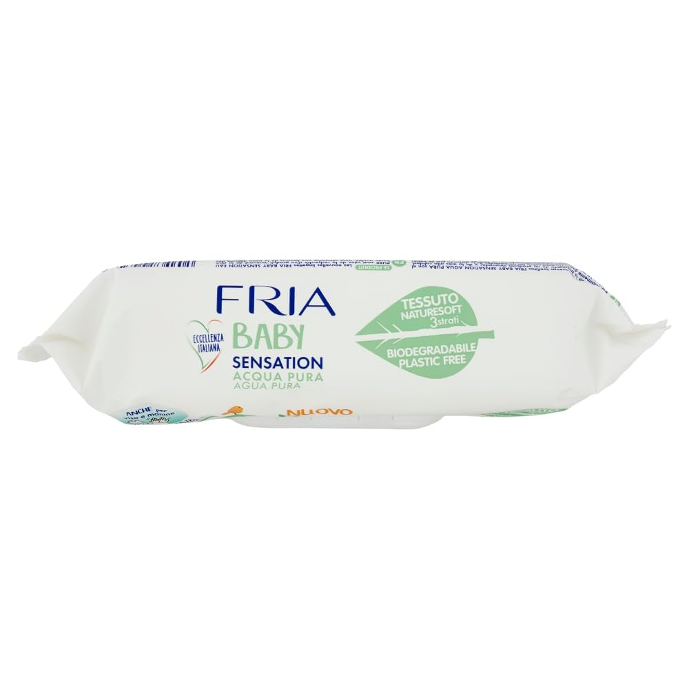 Lingettes humides à l'eau pure Baby Sensation, formulées avec de l'eau purifiée à 98 % pour le nettoyage de la peau, testées dermatologiquement, paquet économique de 840 lingettes