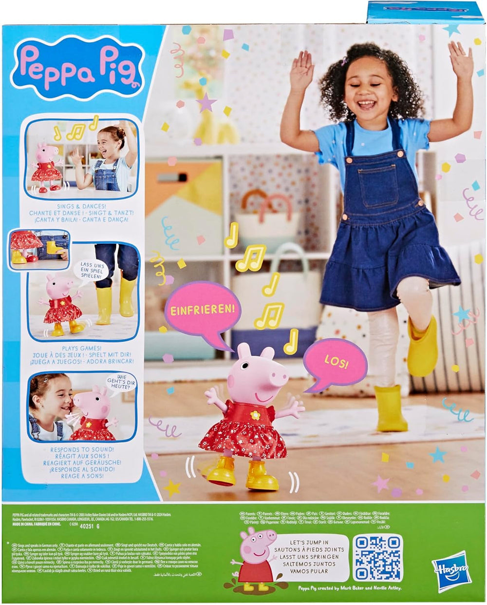 Peppa Pig Peppa'S Mud Puddle Party Doll - Version allemande, poupées roses ou roses Naty Shop