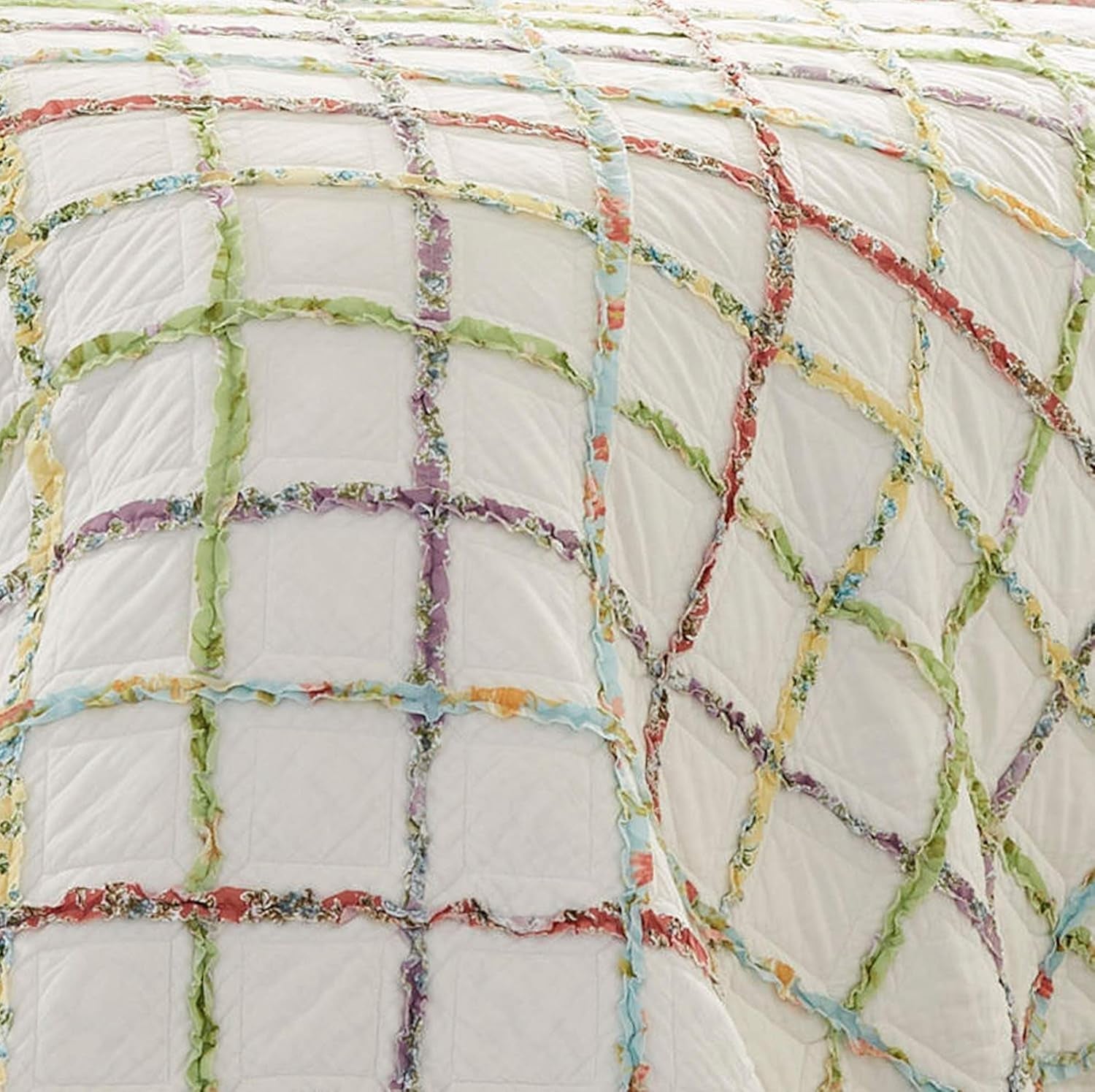 Laura Ashley Home Couette Rüschen Garden Collection, 100% coton, Ultra douce, Pour toutes les saisons, Réversible, Elégante, Lit double, Couleur Crème (197783) Couettes et couettes Naty Shop