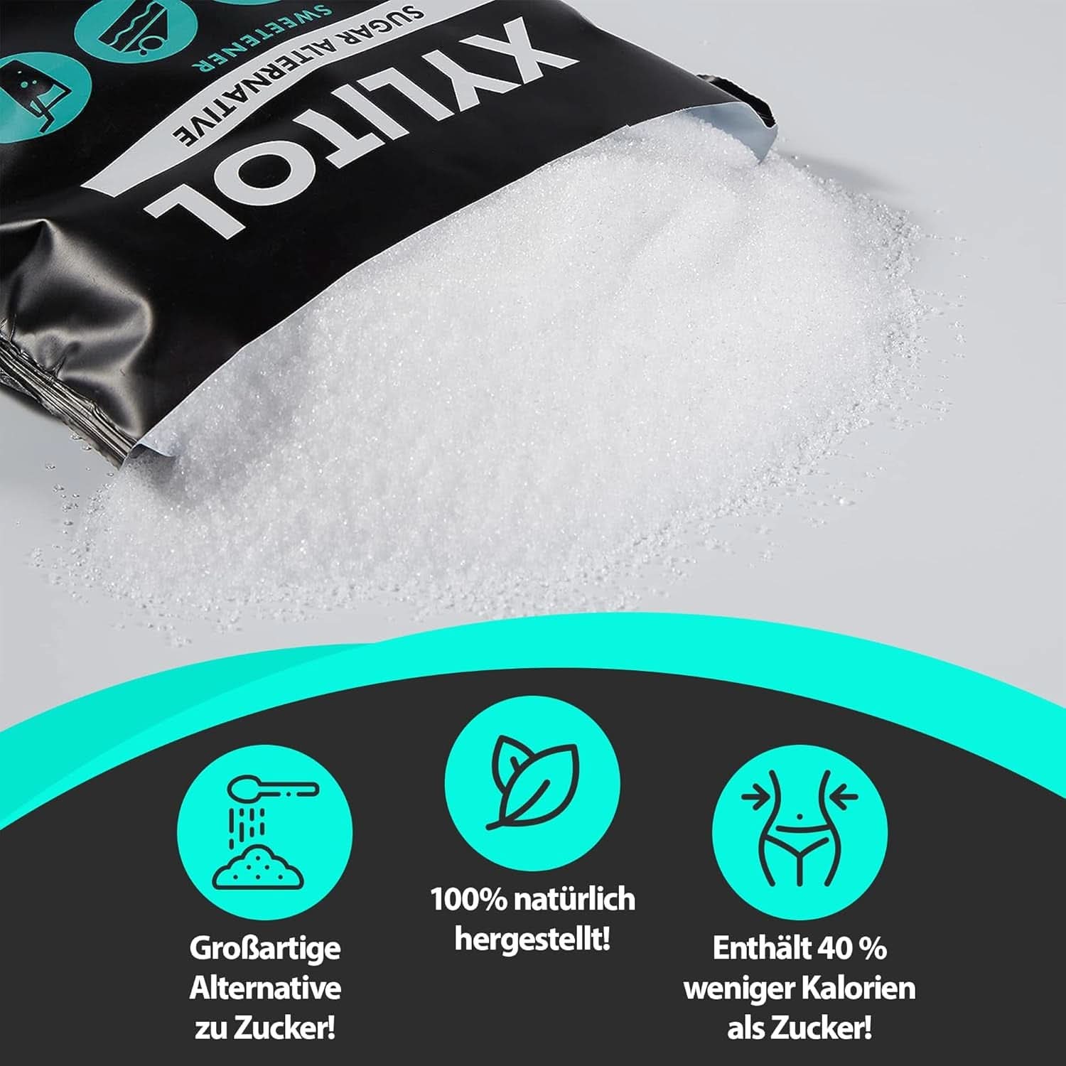 Nature Diet Xylitol, 1 Kg Édulcorants Naty Shop