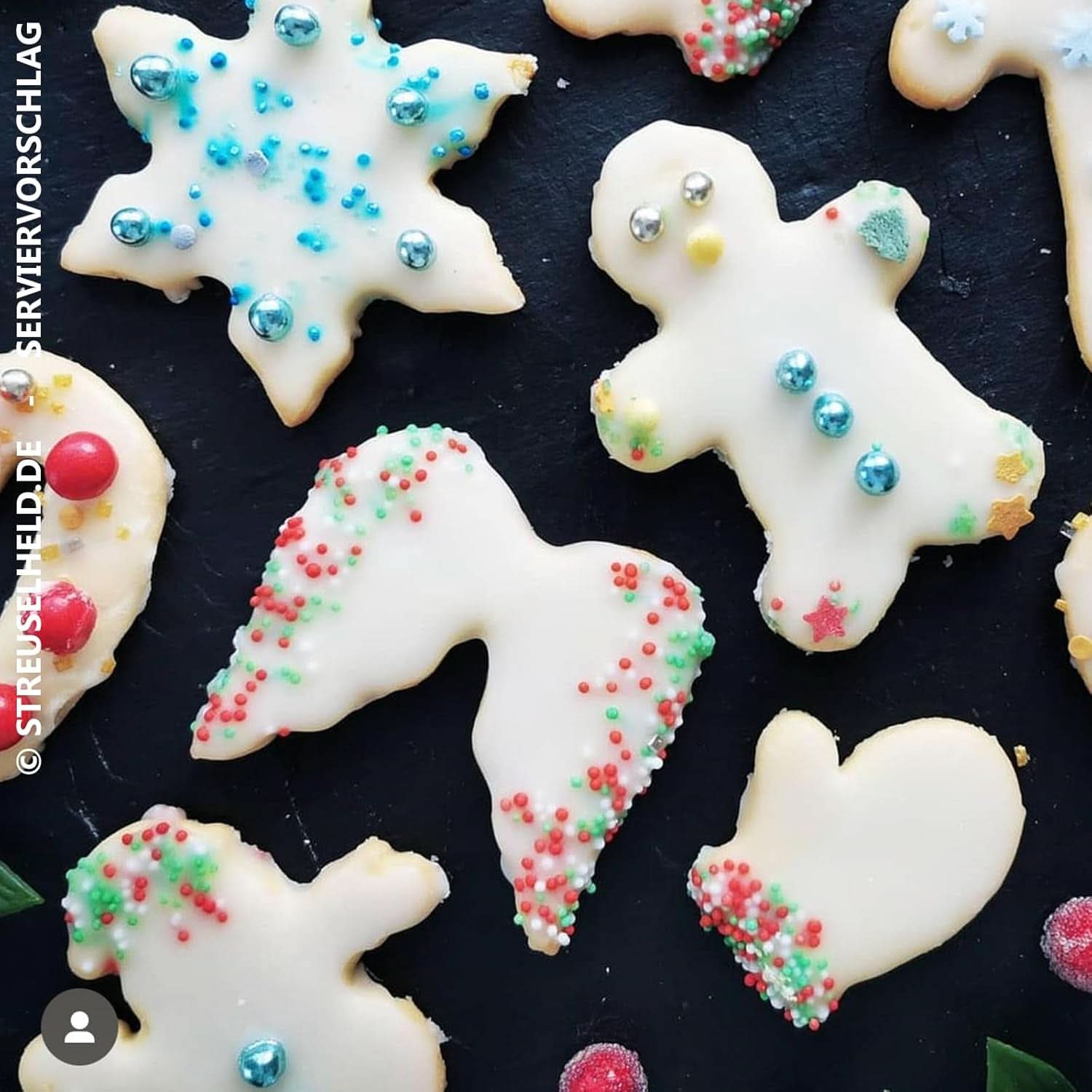 Sprinkles sur le thème de Noël, 40 grammes Sprinkles Naty Shop