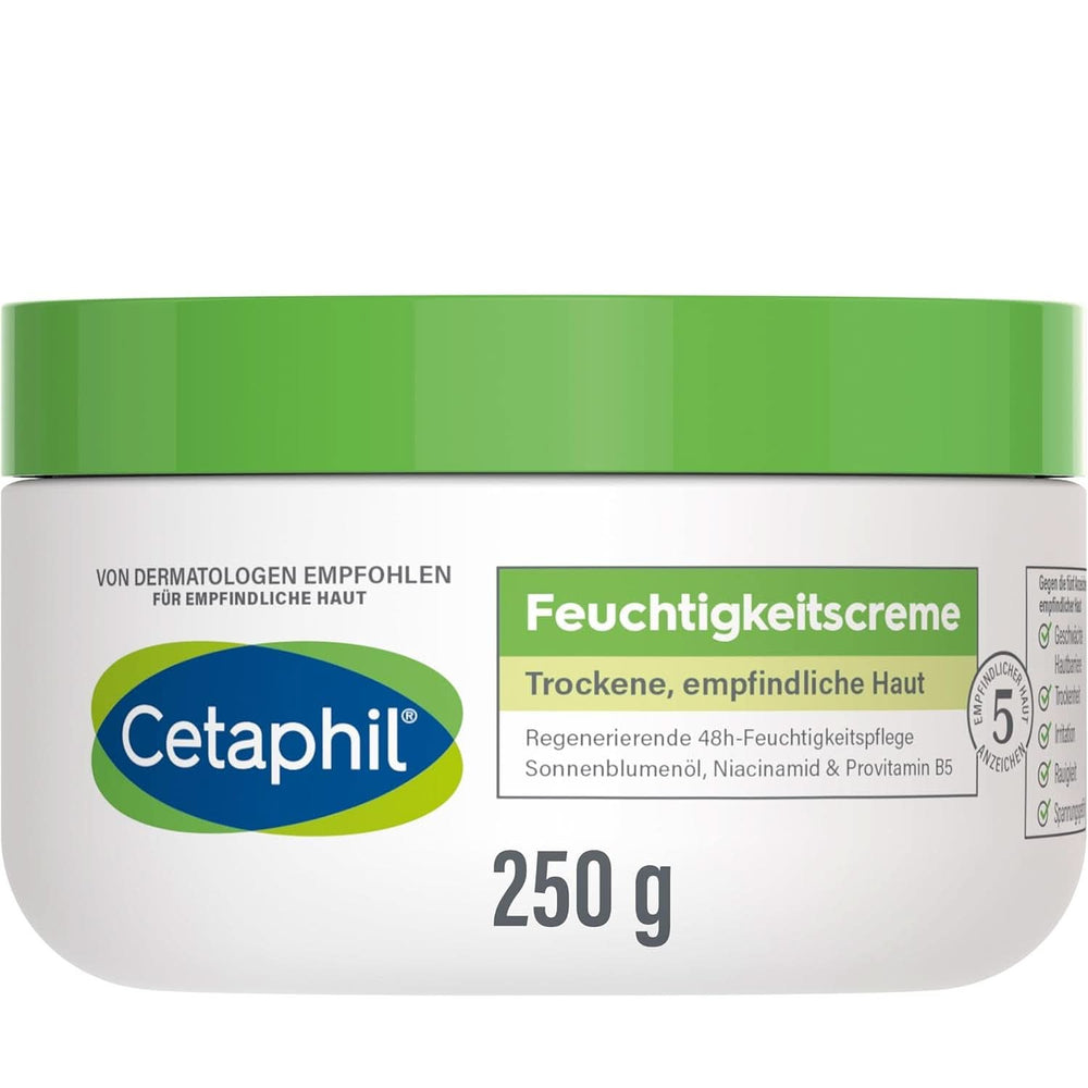 Cetaphil Crème hydratante peaux sèches et sensibles 85 ml Douche et bain Naty Shop 250 grammes Amande