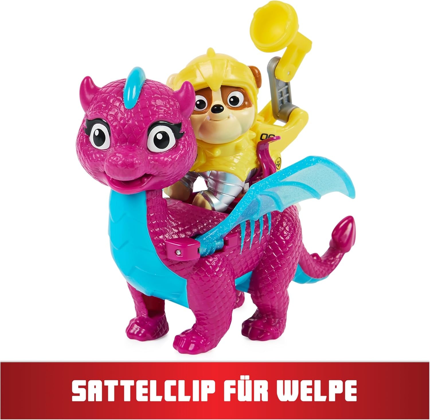Paw Patrol Rescue Knights Rubble et Dragon Blizzie Ensemble de figurines d'action Jouet adapté aux figurines d'action de 3 ans et plus Naty Shop