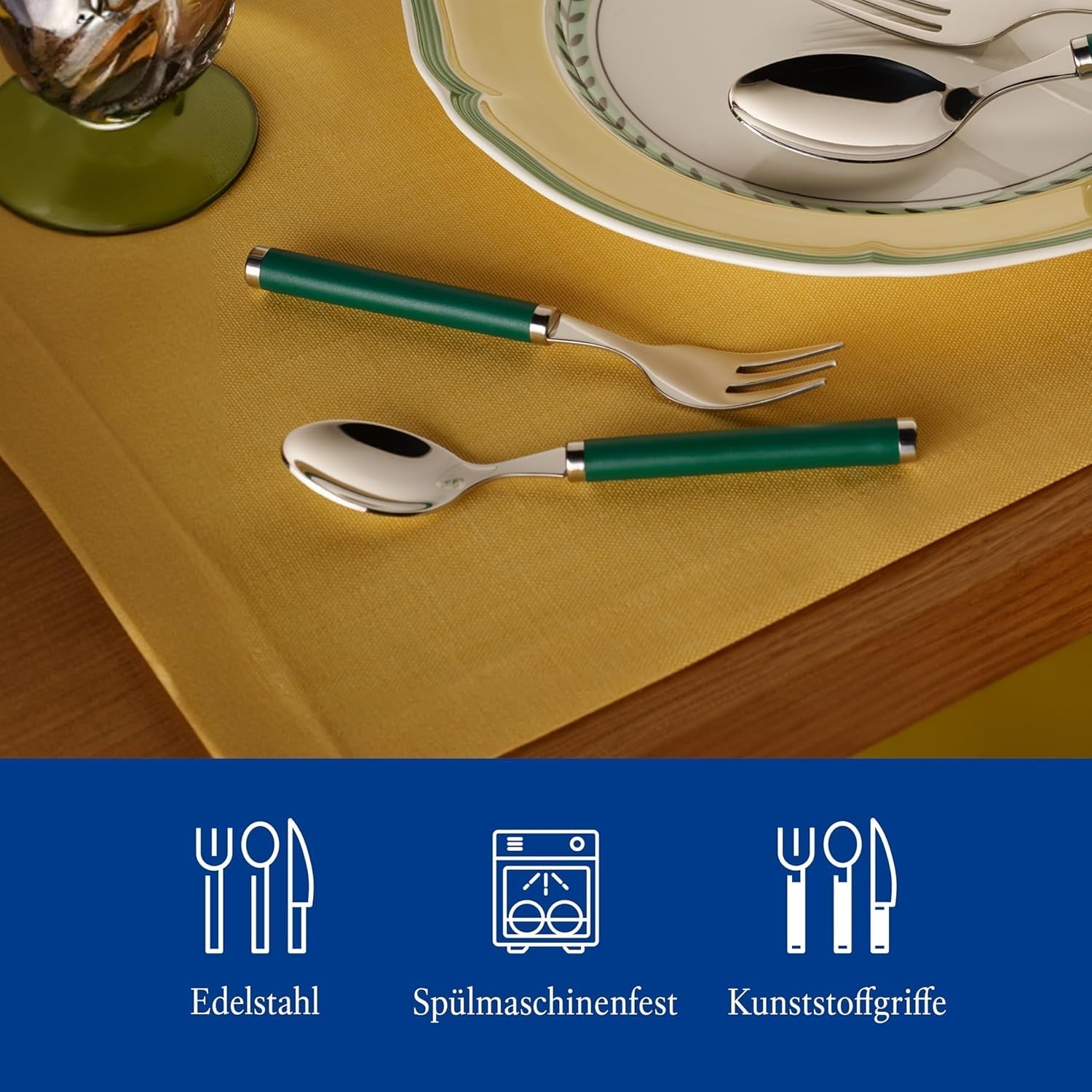 Villeroy & Boch - Ménagère Play! Jardin Vert, 30 pièces Cuisine Naty Shop