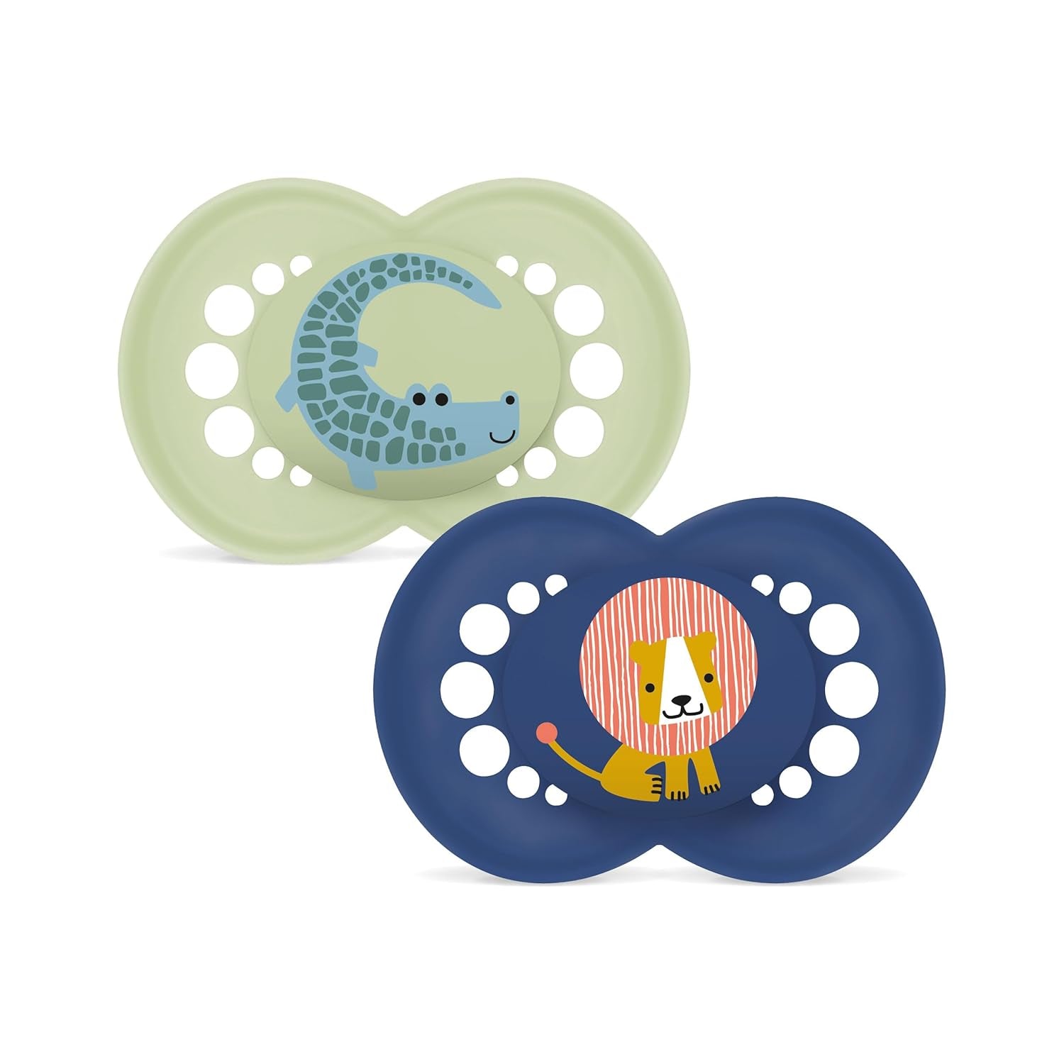 Sucette MAM Originale | Sucette en latex | 0-6 mois | Sucette bébé adaptée à l'allaitement | Recommandé par les sages-femmes Résistant aux morsures | Latex de caoutchouc naturel | Mouton/Lapin | Paquet de 2