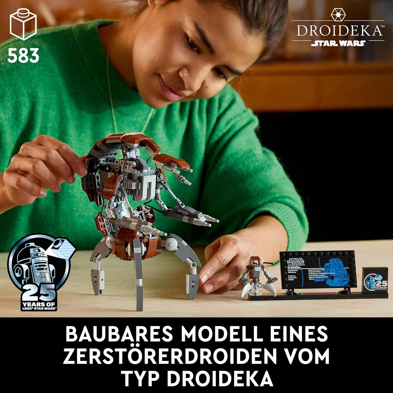 LEGO Star Wars Droideka Set, Kit de modèle de droïde pour adultes, décoration de bureau, objet de collection, idée cadeau pour hommes et femmes 75381 Ensembles de construction Besuche den LEGO-Store