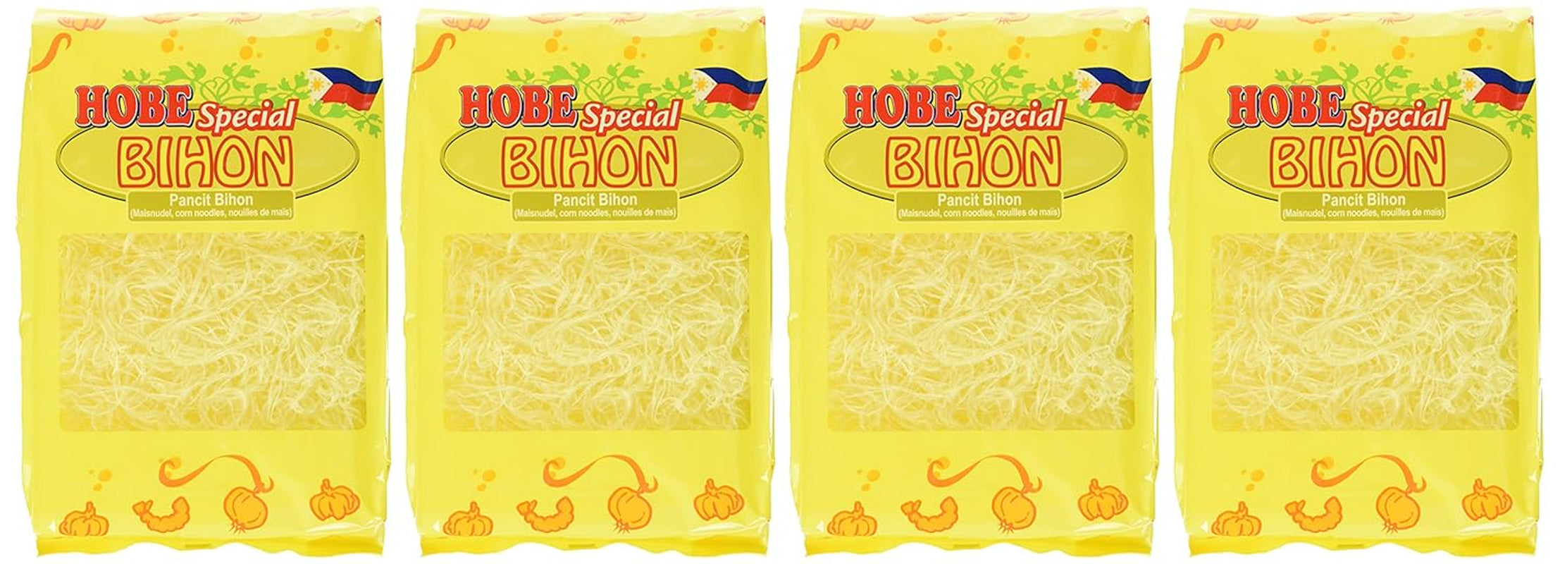 Nouilles Pancit Bihon, paquet de 4 (paquet de 4 x 227g)