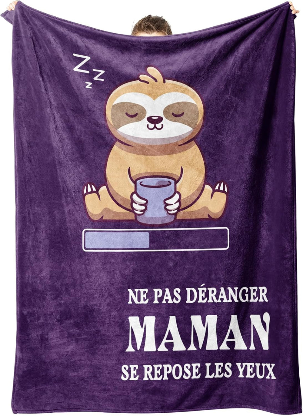 Niyewsor Cadeau d'anniversaire, pour maman, couverture polaire, cadeau pour maman, fête des mères et idée de cadeau de Noël pour maman Niyewsor Lits et couvertures Titre par défaut