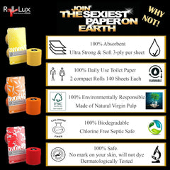 Papier toilette RENOVA, bleu, coffret cadeau, 2 rouleaux (200064206)