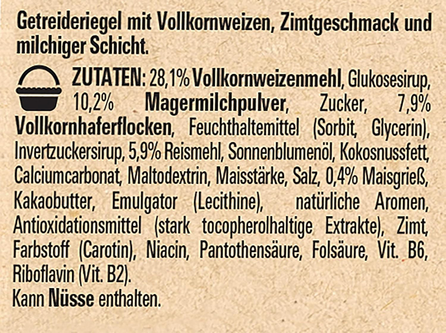 Barres à la cannelle NESTLÉ CINI MINIS, collation croustillante au calcium et au blé entier, paquet de 8 (4 x 25 g chacune)
