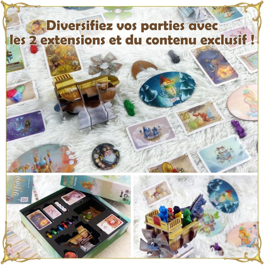 Blâmer! Celestia Big Box • Jeu de base collector complet + 2 extensions Jeu de société familial - Pour 2 à 6 joueurs - 8 ans et plus - 30 minutes