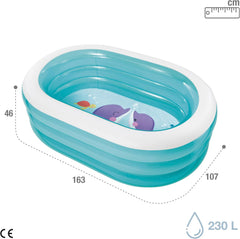 Intex 57482NP - Piscine Ovale Baleine (Modèles Assortis), Bleu, 163 cm L x 107 cm L x 46 cm H