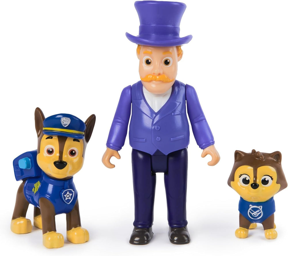 PAW PATROL Hero Pups - Ensemble de figurines d'action avec 1 figurine de chien de chasse, 1 figurine de chat du chaos et 1 figurine de maire je-sais-tout, jouet adapté aux figurines d'action de 3 ans et plus Naty Shop