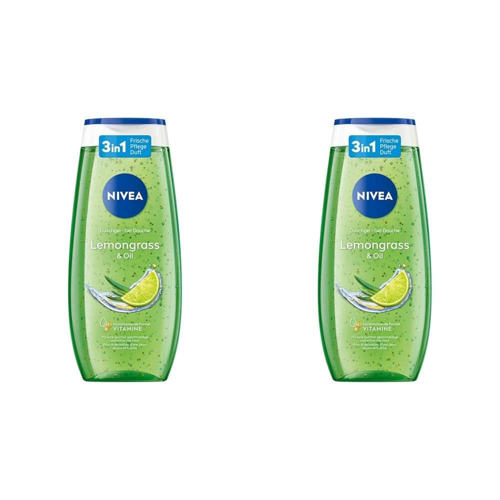 Gel de duș NIVEA Lemon Grass And Oil, 250 ml Duș și baie Naty Shop 2 bucati x 250 ml