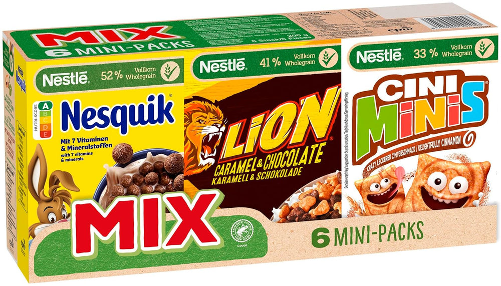 Mini sachets de céréales Nestlé Mix, 6 pièces, 1 sachet (1x200g à 4x30g, 2x40g)