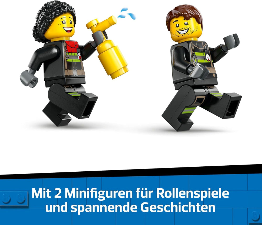LEGO City Fire Ladder Truck - Camion de pompiers jouet avec 2 figurines de pompiers pour garçons et filles à partir de 4 ans - jouet éducatif - cadeau pour les enfants d'âge préscolaire 60463 Jeux de construction Besuche den LEGO-Store
