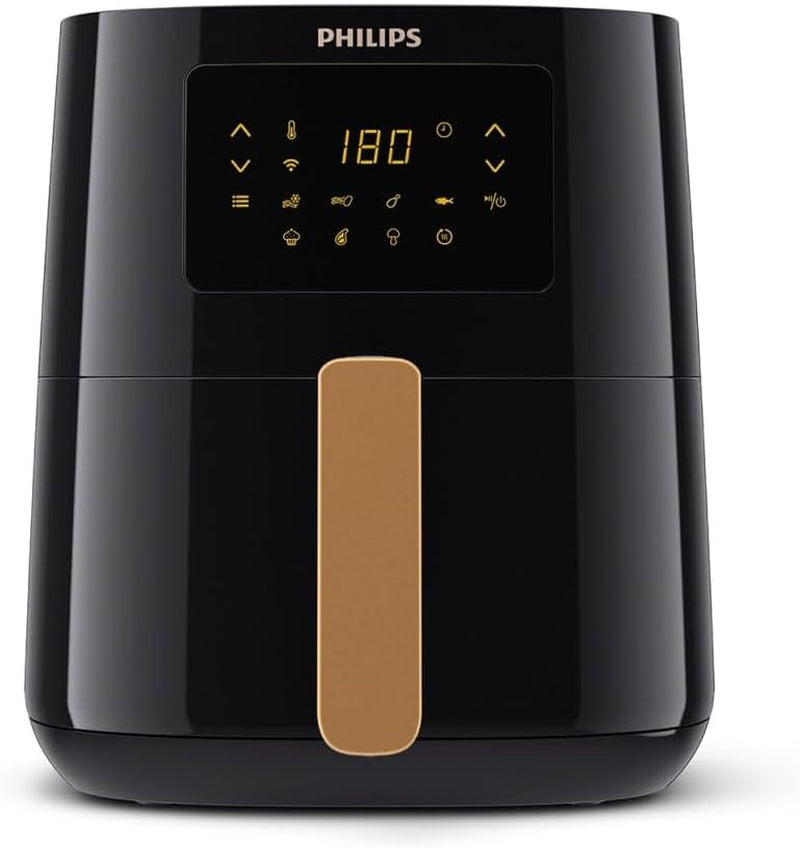 Philips 3000Er Airfryer XL - Technologie Rapid Air, frire avec jusqu'à 90 % de graisse en moins, capacité 1,2 kg, 6,2 litres, écran tactile Appareils Naty Shop Schwarz Connexion sans fil 4,1 L