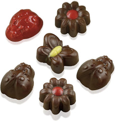 Silikomart 199199, moule à chocolat, modèle Spring, 15 pralines, Brown Kitchen Naty Shop